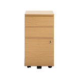 Senator Tall, narrow 3 drawer mobile pedestal storage